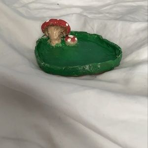 Mushroom homemade trinket dish